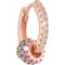 EARRINGS WITH COLORED CRYSTALS SGEORB19